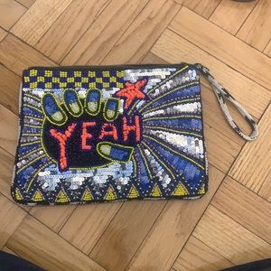 Essentiel Antwerp Sequin Clutch